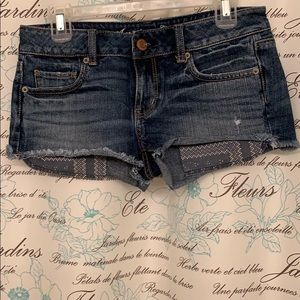 Jean Shorts with Decorative Pockets